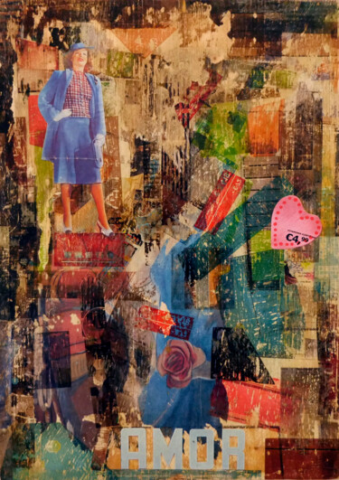 Amor Collages titled "Amor" by Maurizio Capisani, Original Art, Collages