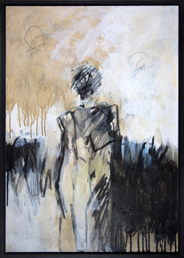 Картина под названием "Figure By The Bay" - Barry Masteller, Подлинное произведение искусства, Акрил