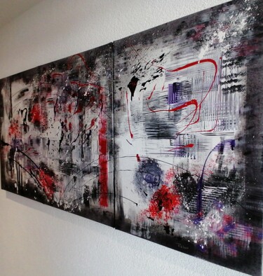 Malerei mit dem Titel "Chaos" von Ralph Wagner, Original-Kunstwerk, Acryl