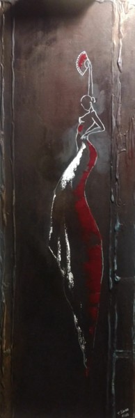 Malerei mit dem Titel "Flamenco 2" von Torsten Lünse, Original-Kunstwerk, Öl