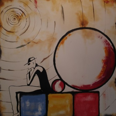 Peinture intitulée "Rolling Stones 5" par Torsten Lünse, Œuvre d'art originale, Huile