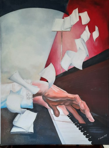 Peinture intitulée "Harmonie 2" par Torsten Lünse, Œuvre d'art originale, Huile