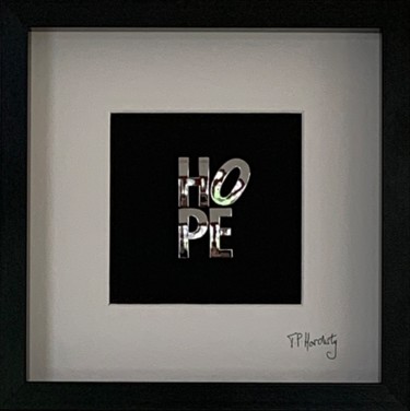 Peinture intitulée "Hope" par Tp Hardisty, Œuvre d'art originale, Collages
