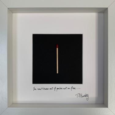 Malerei mit dem Titel "You can't burn out…" von Tp Hardisty, Original-Kunstwerk, Collagen