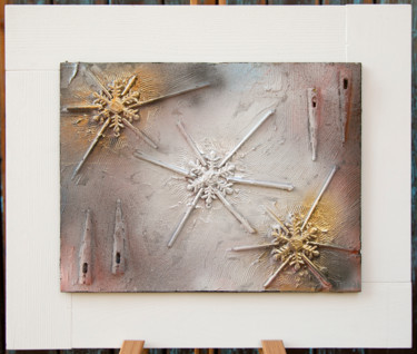 Collagen mit dem Titel "Narnia" von Beatrice Roman, Original-Kunstwerk, Collagen Auf Andere starre Platte montiert