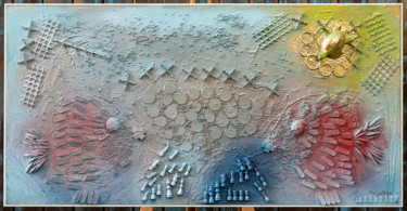 Collagen mit dem Titel "UNIVERSO Parallelo" von Beatrice Roman, Original-Kunstwerk, Collagen