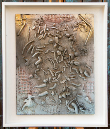 Colagens intitulada "Ocean Pollution" por Beatrice Roman, Obras de arte originais, Colagens Montado em Outro painel rígido