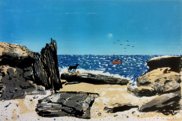 The Seafarer Printmaking titled "The Seafarer" by Tim Southall, Original Art, Screenprinting