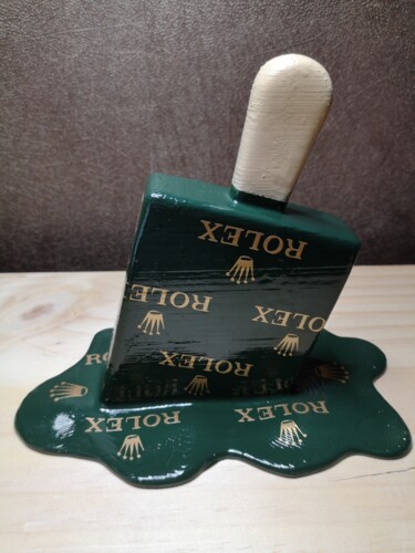 Melting Magnum Ice cream - Rolex flavor Sculpture intitulée "Melting Magnum Ice…" par Brother X, Œuvre d'art originale, Plastique