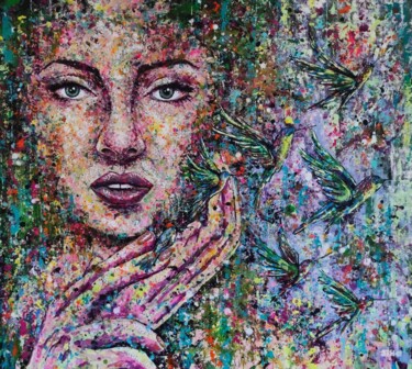 ALINA Peinture intitulée "ALINA" par Silke Host, Œuvre d'art originale, Acrylique