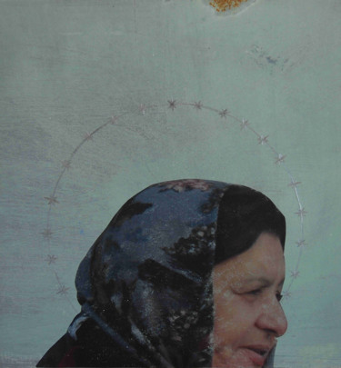 Картина под названием "SAINT ME" - Massimo Campagna, Подлинное произведение искусства, Акрил