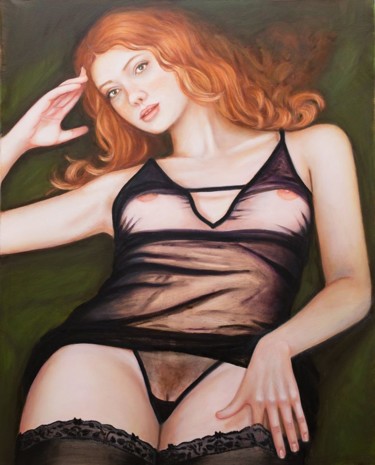 Pintura titulada "Ginger" por Oxana Samigulina, Obra de arte original, Oleo