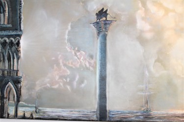 Malerei mit dem Titel "Venezianische Heimat" von Natalie Andresen, Original-Kunstwerk, Öl