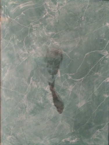 Painting titled "IL SILENZIO 10(Omag…" by Marco Bagatin, Original Artwork, Chalk