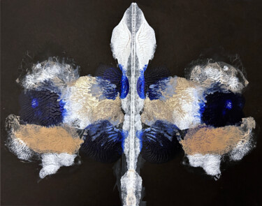 Картина под названием "Orchidea" - Inframmenti, Подлинное произведение искусства, Акрил