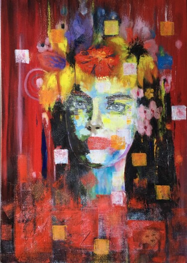 Картина под названием "Мне одной кажется..." - Inga Kniazieva, Подлинное произведение искусства, Масло