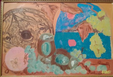 Картина под названием "Legend about bear g…" - Инга Курганская, Подлинное произведение искусства, Масло