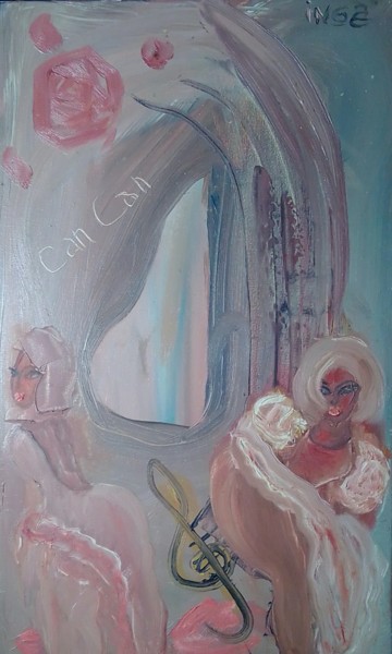 Schilderij getiteld "Can -can" door Inga Kurganskaia, Origineel Kunstwerk, Olie