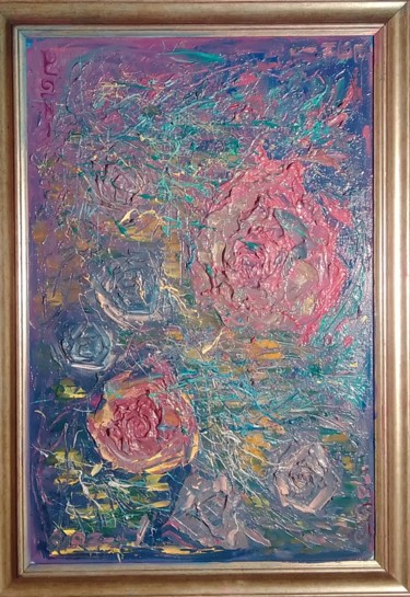 Картина под названием "Chaos" - Инга Курганская, Подлинное произведение искусства, Масло