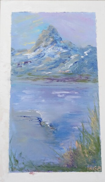 Картина под названием "Симфония Альп" - Инга Курганская, Подлинное произведение искусства, Масло