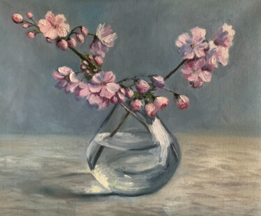 Pintura intitulada "Breath of Spring" por Inga Savina, Obras de arte originais, Óleo Montado em Armação em madeira