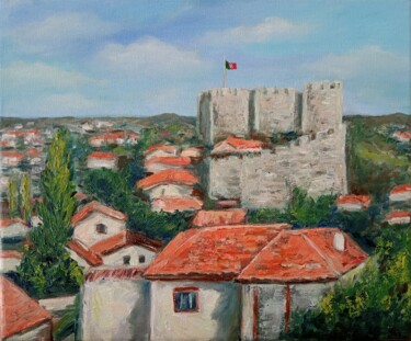 Malarstwo zatytułowany „portuguese fortress” autorstwa Inga Shaihrazieva, Oryginalna praca, Olej Zamontowany na Drewniana ra…