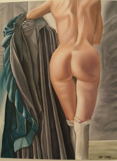 Painting titled "Fortunata" by Inge Georgi, Original Artwork, Oil
