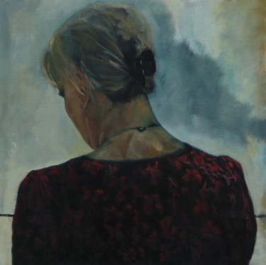 Peinture intitulée "Selfportrait" par Inge Oeyen, Œuvre d'art originale, Huile