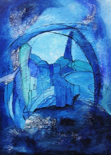Painting titled "blue passion II" by Ingemalt, Original Artwork