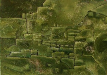 Pintura titulada "starke Mauern" por Ingemalt, Obra de arte original, Oleo