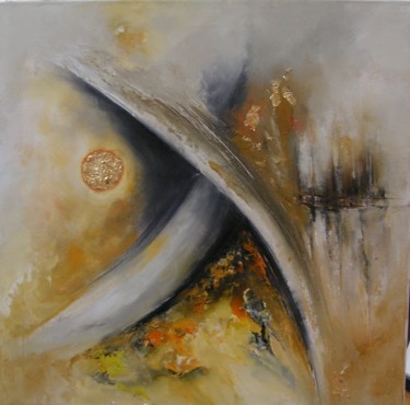 Malerei mit dem Titel "Sonnentränen" von Ingemalt, Original-Kunstwerk, Öl