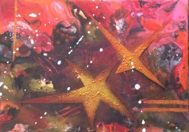 Pittura intitolato "Stars" da Ingemalt, Opera d'arte originale, Acrilico