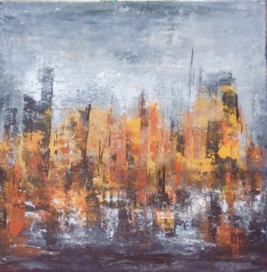 Painting titled "harbor" by Ingemalt, Original Artwork