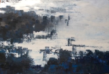 Картина под названием "Shades of Blue" - Ingemalt, Подлинное произведение искусства, Масло