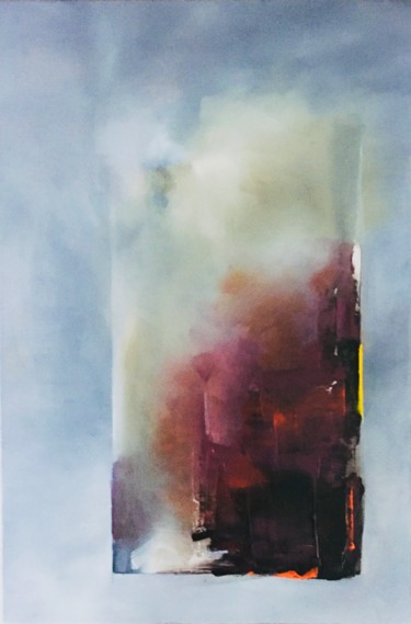 Painting titled "The purple forrest" by Inge Coolen, Original Artwork, Oil