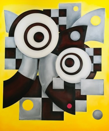 Malarstwo zatytułowany „The Silent Grey: Ha…” autorstwa Inge Coolen, Oryginalna praca, Olej