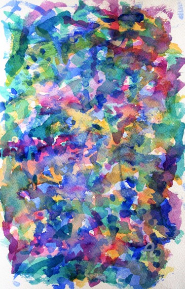 Peinture intitulée "Abstract3.jpg" par Ingela Wallgren Lindgren, Œuvre d'art originale, Aquarelle