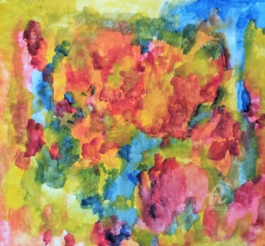 Картина под названием "Springtime" - Ingela Wallgren Lindgren, Подлинное произведение искусства, Темпера