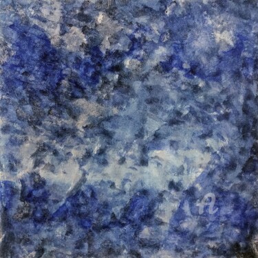 Malerei mit dem Titel "Blue sky" von Ingela Wallgren Lindgren, Original-Kunstwerk, Tempera