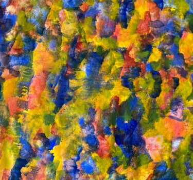 Abstract composed I Painting titled "Abstract composed I" by Ingela Wallgren Lindgren, Original Art, Tempera