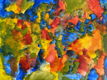 Painting titled "Colors" by Ingela Wallgren Lindgren, Original Artwork, Tempera