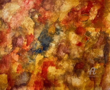 Картина под названием "Autumn leafs" - Ingela Wallgren Lindgren, Подлинное произведение искусства, Темпера