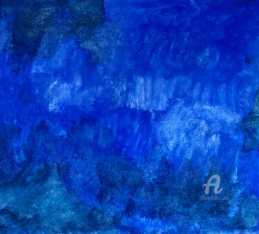 Pintura titulada "Blue moment" por Ingela Wallgren Lindgren, Obra de arte original, Témpera