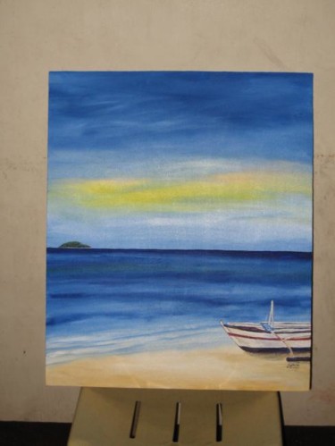 Painting titled "beach series" by Ingkosisican, Original Artwork