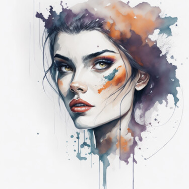 Digital Arts titled "Dream Girl 2" by Ingo Caun, Original Artwork, Digital Painting