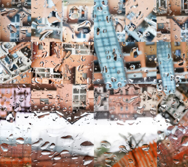 Fotografia intitolato "Raindrops on Babilon" da Ingrid Blaurock, Opera d'arte originale, Fotografia digitale