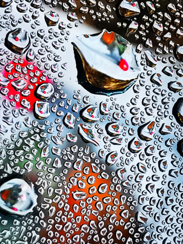 Photography titled "Raindrops Compositi…" by Ingrid Blaurock, Original Artwork, Digital Photography