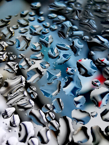 Фотография под названием "Car Reflection in B…" - Ingrid Blaurock, Подлинное произведение искусства, Цифровая фотография