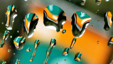 Fotografía titulada "Raindrops Compositi…" por Ingrid Blaurock, Obra de arte original, Fotografía digital
