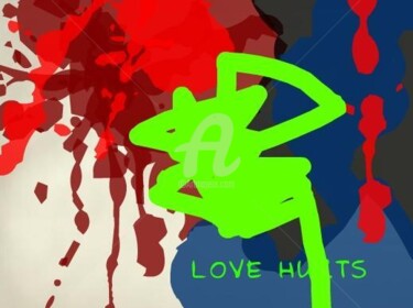 Digital Arts titled "Love Hurts" by Ingrid Dohle Kamerbeek, Original Artwork